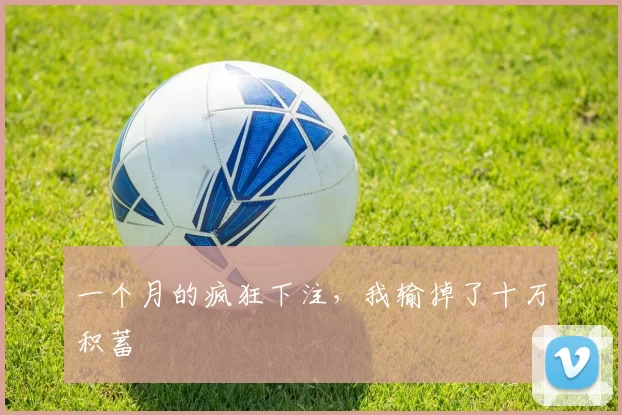 一个月的疯狂下注,我输掉了十万积蓄