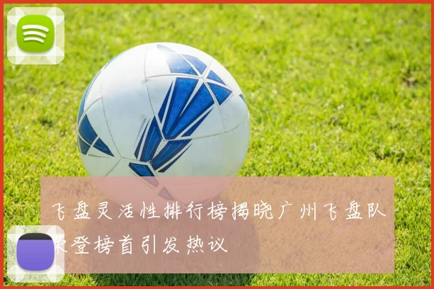 飞盘灵活性排行榜揭晓广州飞盘队荣登榜首引发热议